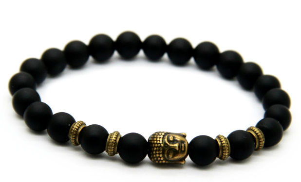 Matte Black & Bronze Buddha Bracelet *1 DAY SALE*