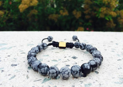 Grey & Black October Bracelet