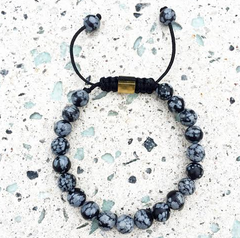 Grey & Black October Bracelet