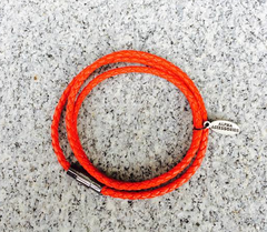 Premium Red Triple Wrap Leather Bracelet