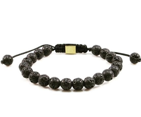 Matte Black Lava October Bracelet