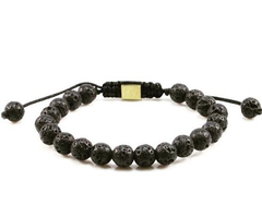 Matte Black Lava October Bracelet