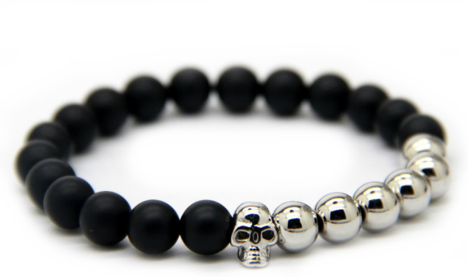Matte Black & Silver plated Skull *1 Day Sale!*