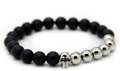 Matte Black & Silver plated Skull *1 Day Sale!*