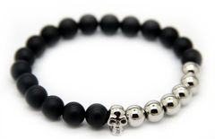 Matte Black & Silver plated Skull *1 Day Sale!*