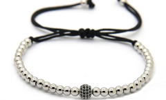 Silver 4mm CZ adjustable Bracelet *New Item Sale!*
