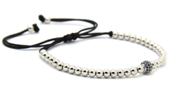 Silver 4mm CZ adjustable Bracelet *New Item Sale!*