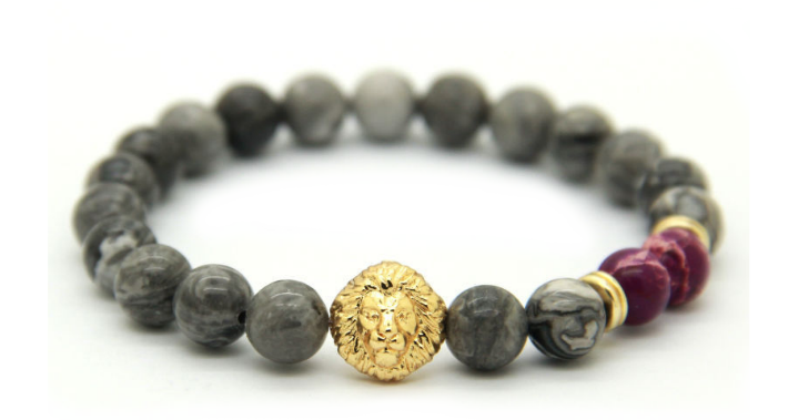 Grey Gold & Purple Alpha Lion *New Item Sale!*