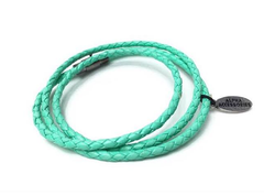 Premium Teal Triple Wrap Leather Bracelet *New Item Sale!*