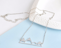 High and Low mountain necklace