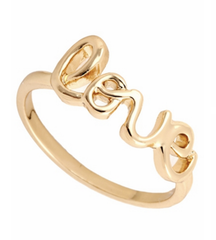Golden Love ring bundle set
