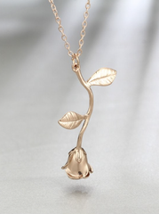Gold Rose Necklace