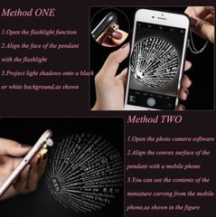 Gold I love you 100 languages necklace