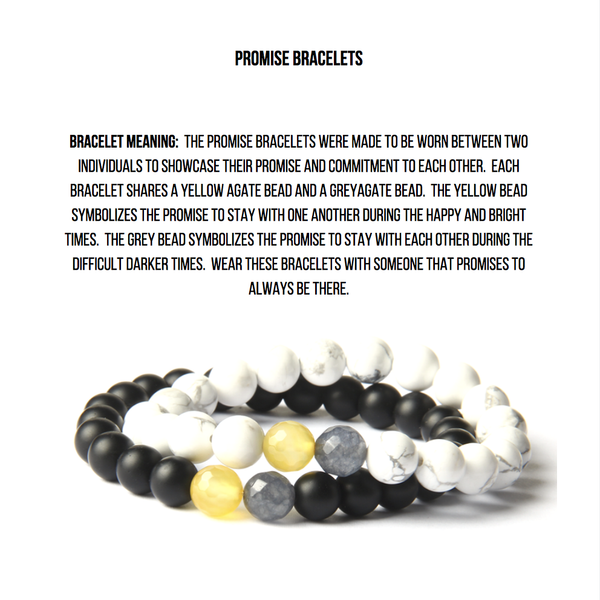 Promise bracelets yellow and best sale grey