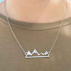 High and Low mountain necklace