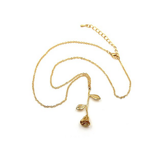 Gold Rose Necklace