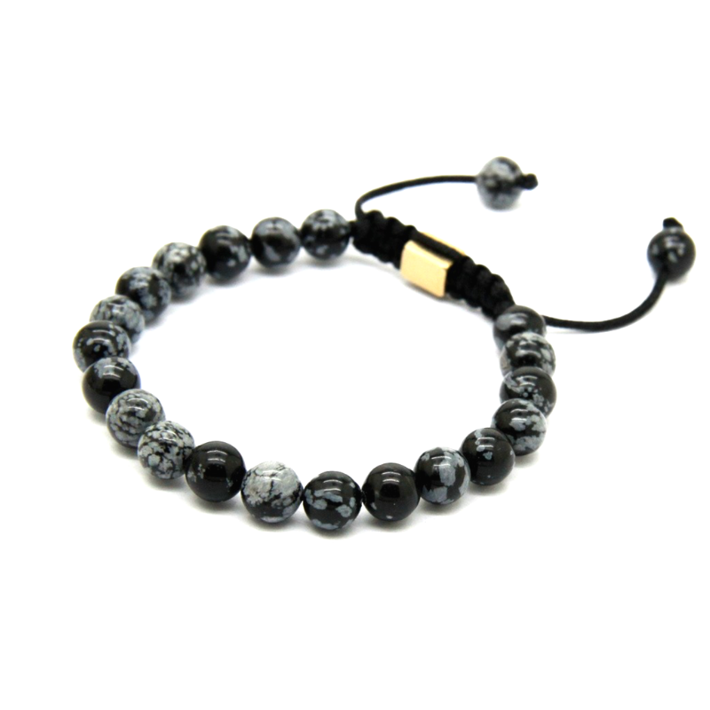 Grey & Black October Bracelet