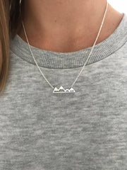 High and Low mountain necklace