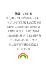Equality Bracelet - Limited Edition