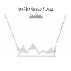 High and Low mountain necklace