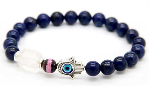Blue Beads Fatima Hand & Hamsa Bracelet *1 Day Sale*