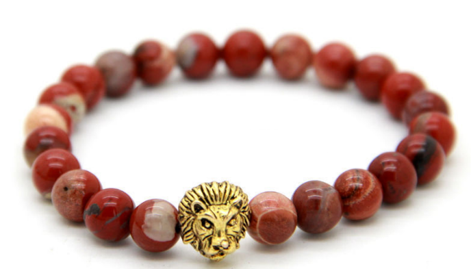 Red Stone Lion Bracelet