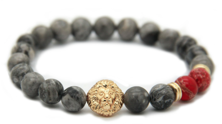 Grey Gold & Red Alpha Lion *Spring Collection!*