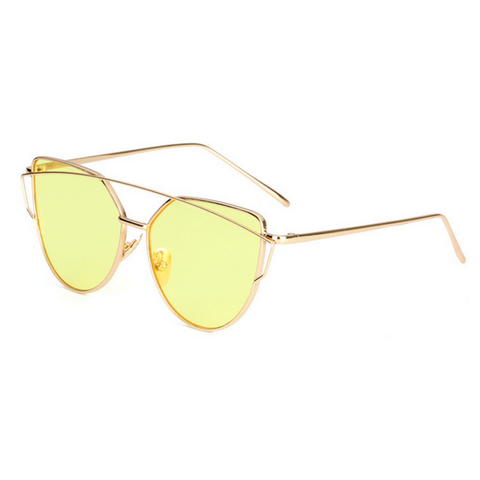 Miami vice - Gold shimmer sunglasses