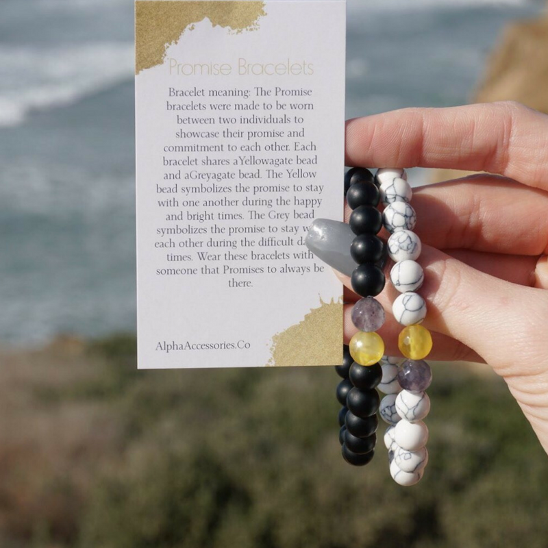Promise bracelets 2025 yellow and grey